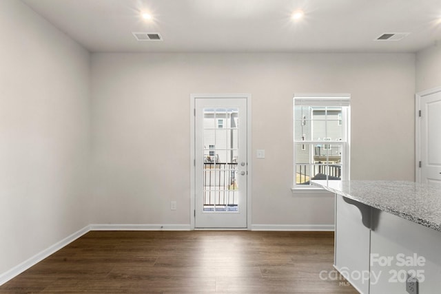 1204 May Apple Dr, Matthews, NC 28104 - interior space with dark wood-type flooring and baseboards
