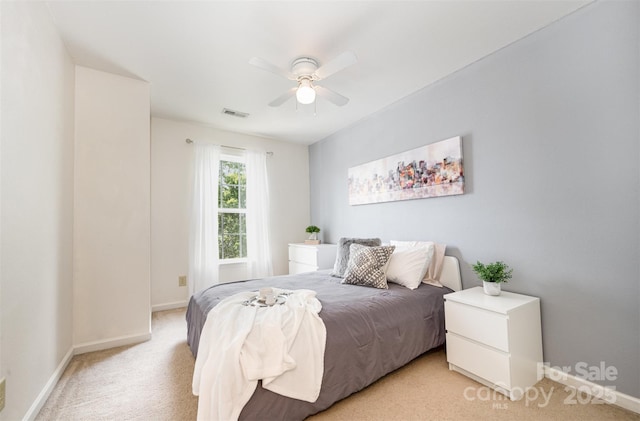 4068 Sherri Ln, Fort Mill, SC 29715 - bedroom with light carpet and ceiling fan