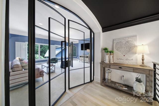 8016 Pemswood St, Charlotte, NC 28277 - entryway featuring light wood-type flooring and baseboards