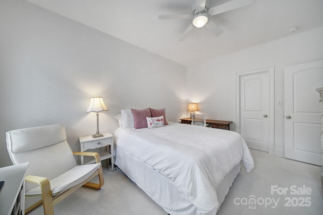 8016 Pemswood St, Charlotte, NC 28277 - bedroom with light carpet and a ceiling fan
