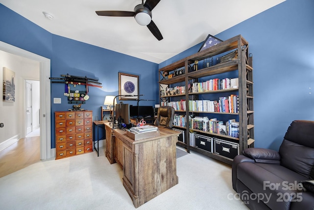 8016 Pemswood St, Charlotte, NC 28277 - office space featuring ceiling fan and carpet floors