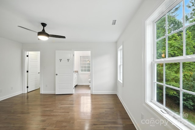 8782 Shepherd Ct, Hildebran, NC 28612 - unfurnished bedroom featuring dark wood finished floors and ensuite bathroom