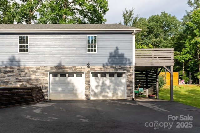 8782 Shepherd Ct, Hildebran, NC 28612 - garage with asphalt driveway