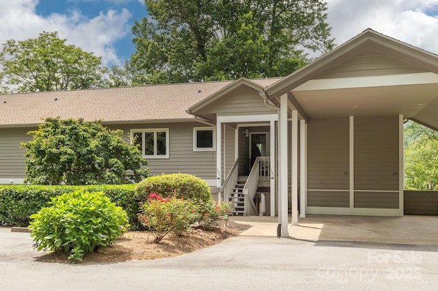 103 Golfside Dr, Flat Rock, NC 28731 - view of front of property featuring a carport