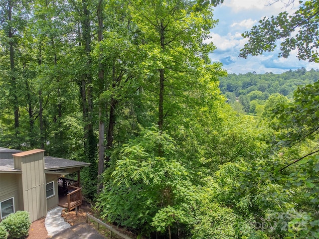 45B Mountain Vw, Villas, Franklin, NC 28734 - view of yard with a view of trees