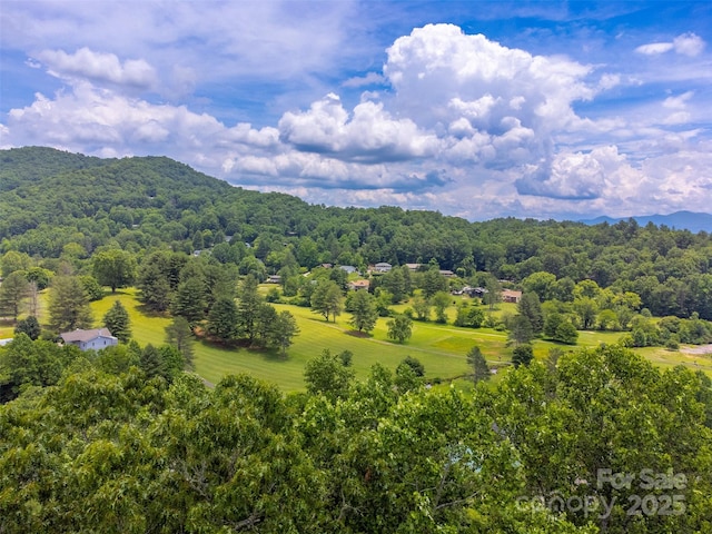 45B Mountain Vw, Villas, Franklin, NC 28734 - drone / aerial view of a mountain backdrop and a forest