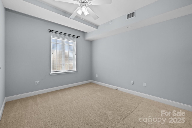 300 W 5th St Unit 617, Charlotte, NC 28202 - carpeted spare room with baseboards and ceiling fan