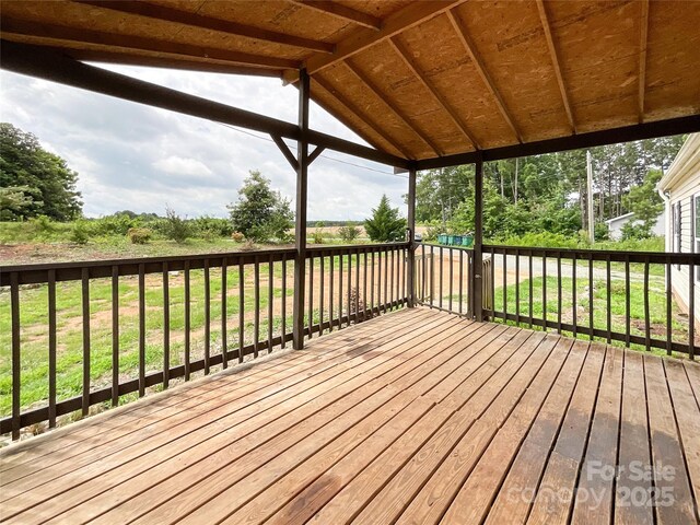 5321 State Line Rd, Marshville, NC 28103 - wooden terrace featuring a lawn
