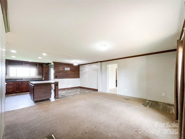 5321 State Line Rd, Marshville, NC 28103 - below grade area featuring ornamental molding and recessed lighting