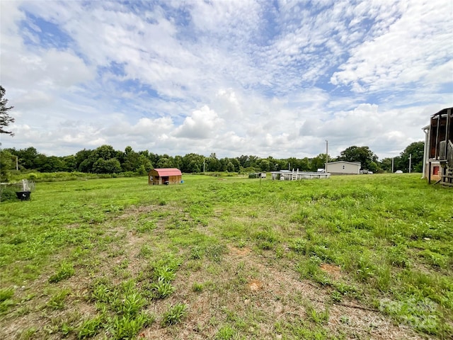 5321 State Line Rd, Marshville, NC 28103 - view of yard with an outdoor structure and a view of rural / pastoral area