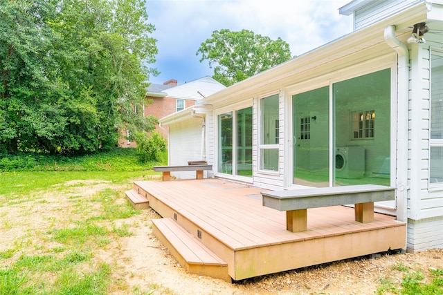 1728 Colony Rd, Salisbury, NC 28144 - deck with washer / clothes dryer