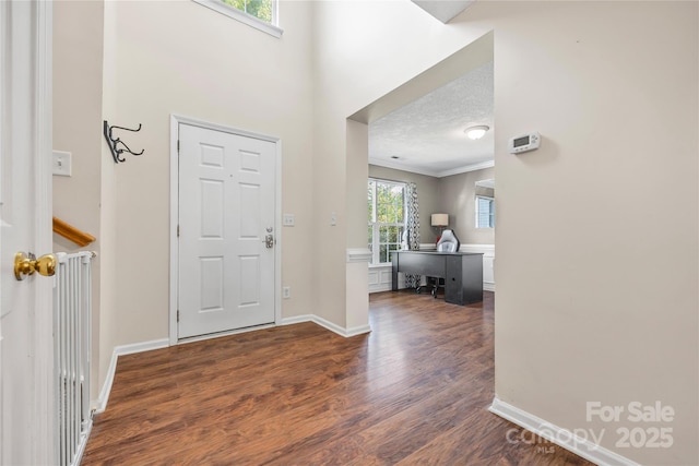 241 Chestnut Ave, Tega Cay, SC 29708 - entryway with ornamental molding and wood finished floors