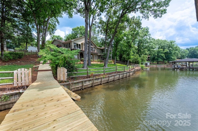 6259 River Cabin Ln, Charlotte, NC 28278 - dock area featuring a water view