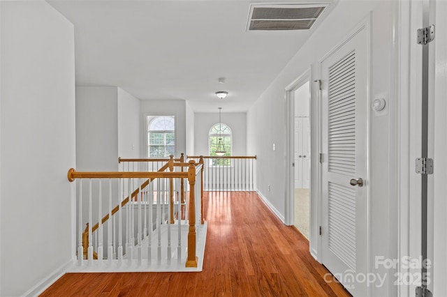 516 Cool Creek Dr, Rock Hill, SC 29732 - corridor with an upstairs landing and wood finished floors