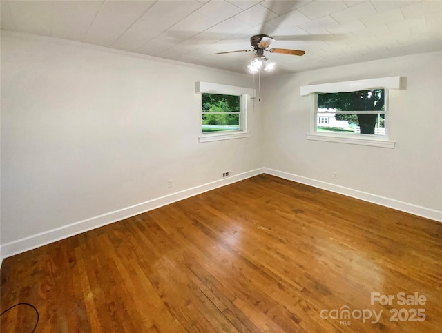 7812 Old Concord Rd, Salisbury, NC 28146 - spare room featuring ceiling fan and wood finished floors