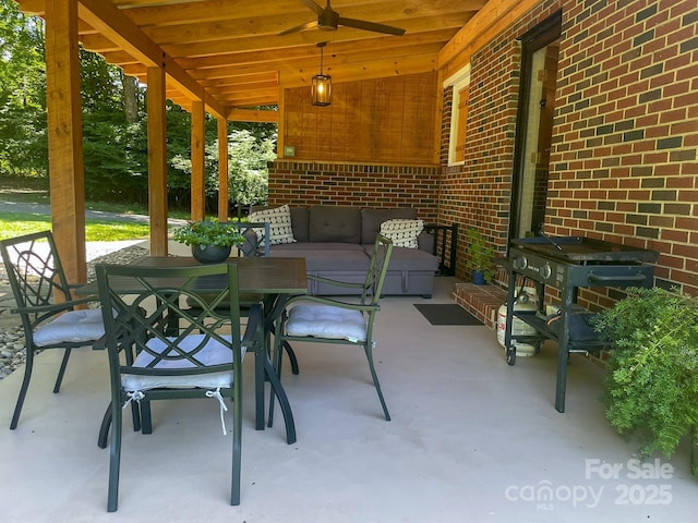 107 Byrd St, Morganton, NC 28655 - view of patio / terrace featuring outdoor dining space and outdoor lounge area