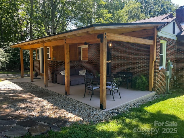 107 Byrd St, Morganton, NC 28655 - view of patio / terrace with an outdoor hangout area
