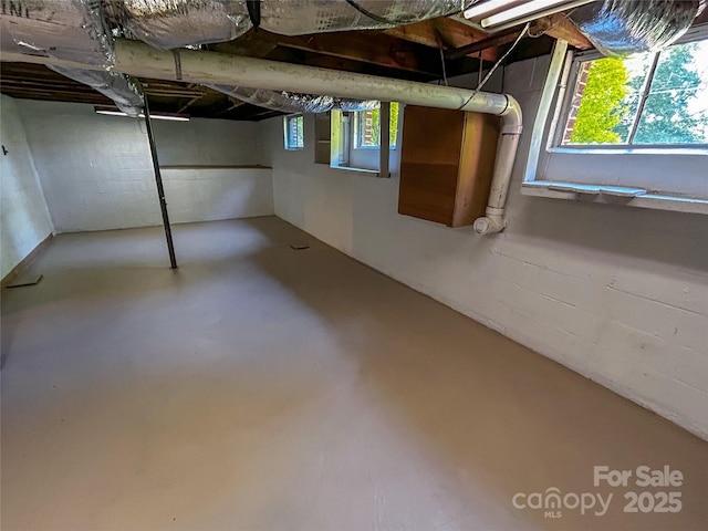 107 Byrd St, Morganton, NC 28655 - basement with concrete block wall