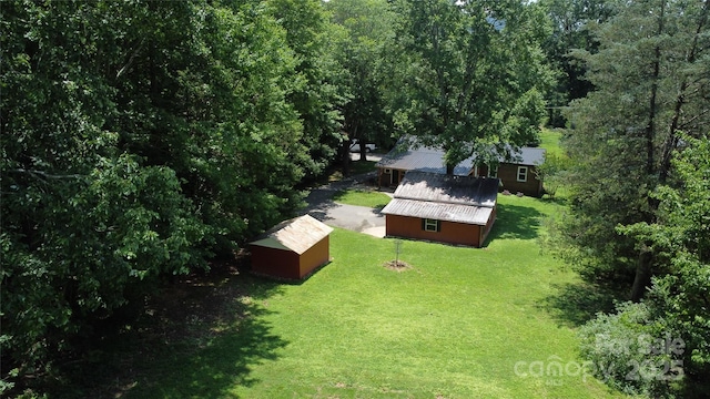 107 Byrd St, Morganton, NC 28655 - aerial view of property and surrounding area featuring a forest
