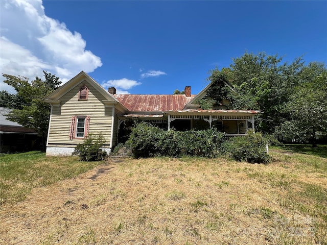 6268 Hudlow Rd, Union Mills, NC 28167 - view of front facade featuring a chimney