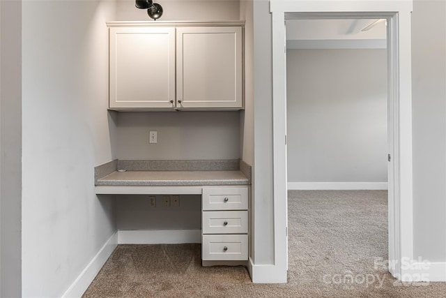 9 Kenilworth Knl, Asheville, NC 28805 - unfurnished office with carpet flooring and built in desk