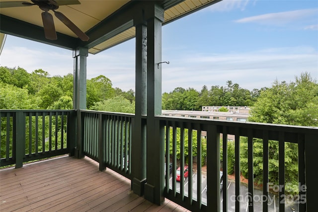 9 Kenilworth Knl, Asheville, NC 28805 - wooden deck featuring ceiling fan