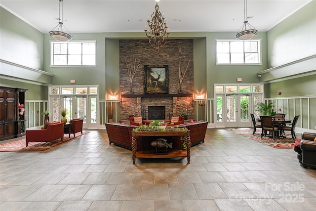 9 Kenilworth Knl, Asheville, NC 28805 - building lobby with a high ceiling and crown molding