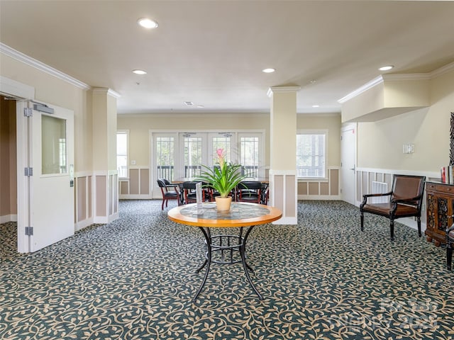 9 Kenilworth Knl, Asheville, NC 28805 - common area featuring crown molding and recessed lighting