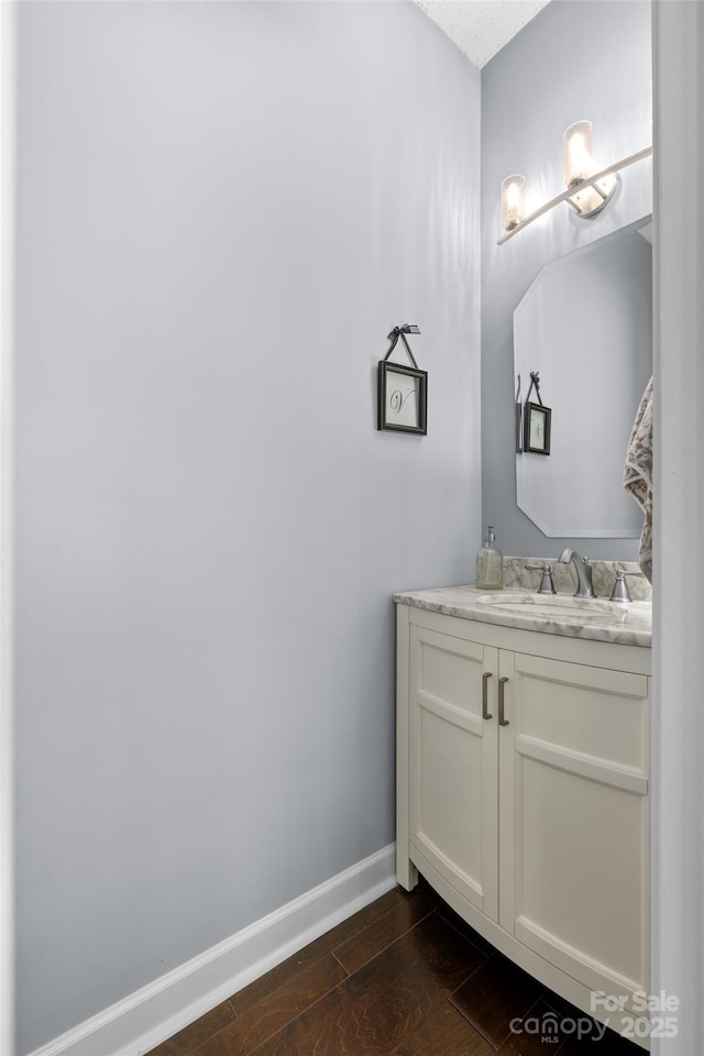 129 Nims Spring Dr, Fort Mill, SC 29715 - bathroom with wood finished floors and vanity