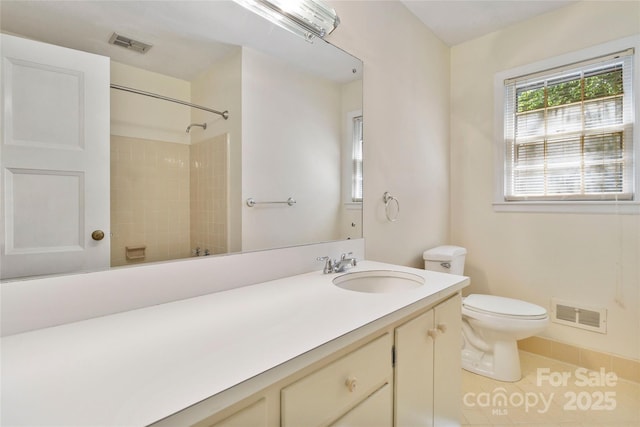 6921 Thermal Rd, Charlotte, NC 28211 - bathroom featuring a shower, vanity, and tile patterned flooring