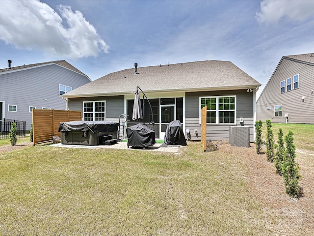 15614 Aviary Orchard Way, Charlotte, NC 28278 - back of property featuring a hot tub