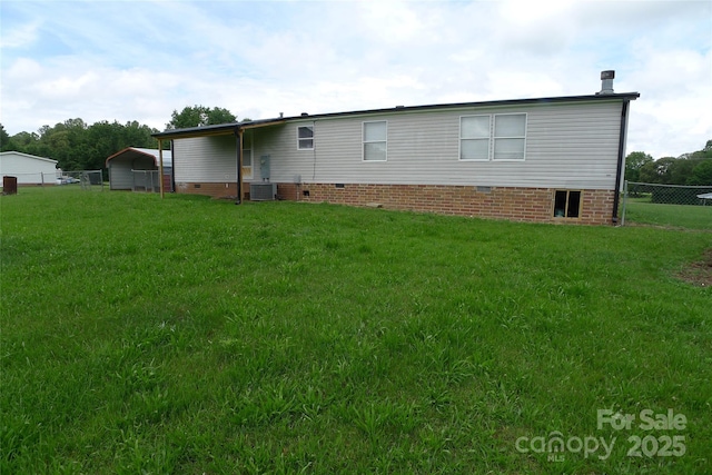 236 Boxwood Church Rd, Mocksville, NC 27028 - back of house with crawl space and a carport