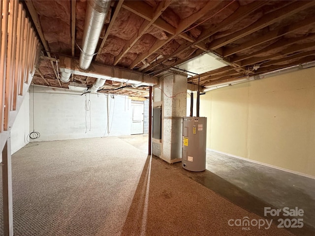 1164 Hidden Lake Dr Unit 10, Granite Falls, NC 28630 - unfinished below grade area featuring water heater