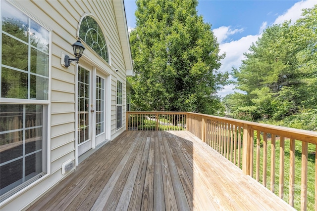 14103 Hiawatha Ct, Huntersville, NC 28078 - deck featuring french doors