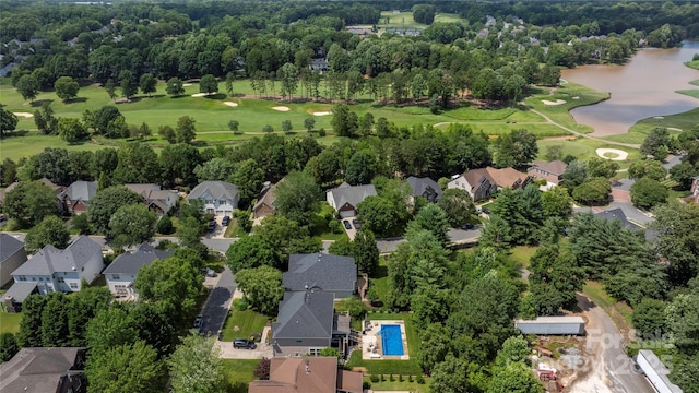14103 Hiawatha Ct, Huntersville, NC 28078 - aerial view of residential area with a nearby body of water and a golf course