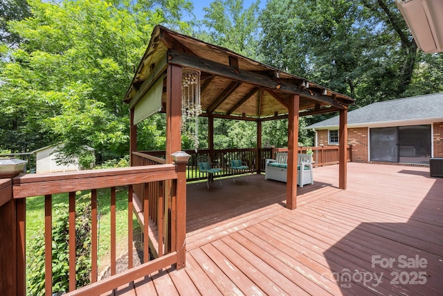 324 Swamp Fox Dr, Fort Mill, SC 29715 - wooden deck with a gazebo