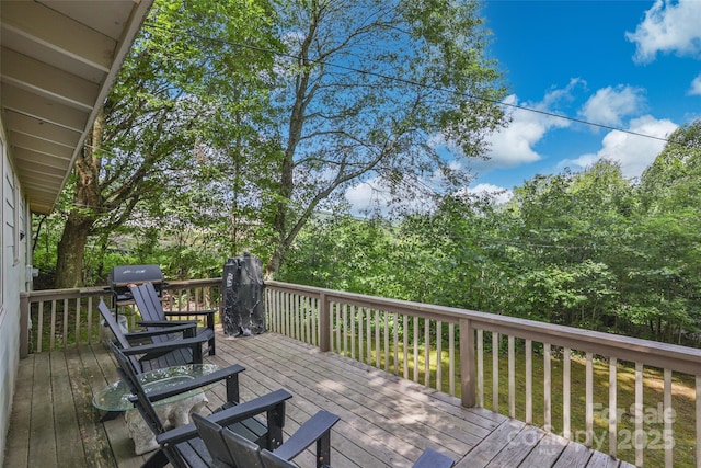 56 Faraway Dr, Cullowhee, NC 28723 - view of wooden terrace