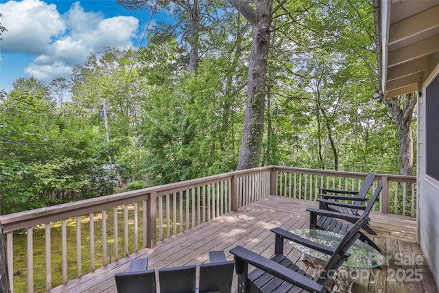 56 Faraway Dr, Cullowhee, NC 28723 - view of wooden deck