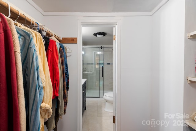 56 Faraway Dr, Cullowhee, NC 28723 - walk in closet featuring light tile patterned floors