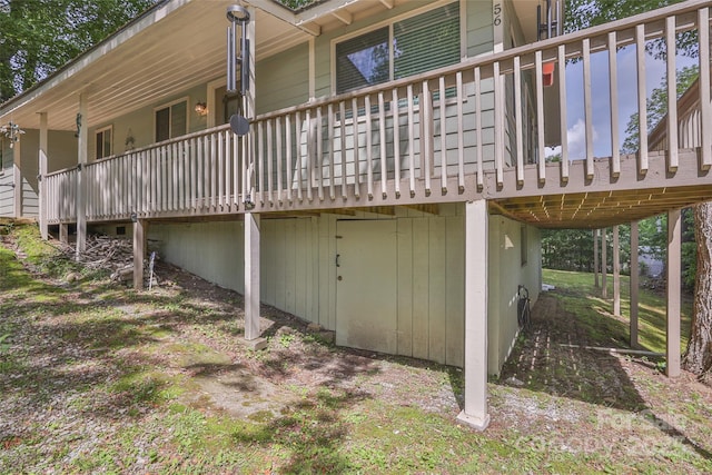 56 Faraway Dr, Cullowhee, NC 28723 - view of side of home featuring a wooden deck