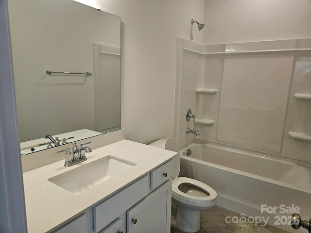 8231 Annsborough Dr NW, Concord, NC 28027 - full bathroom with vanity, tub / shower combination, and tile patterned floors