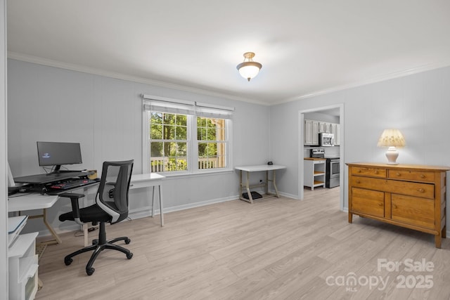11329 Torino Rd, Matthews, NC 28105 - office featuring ornamental molding and wood finished floors