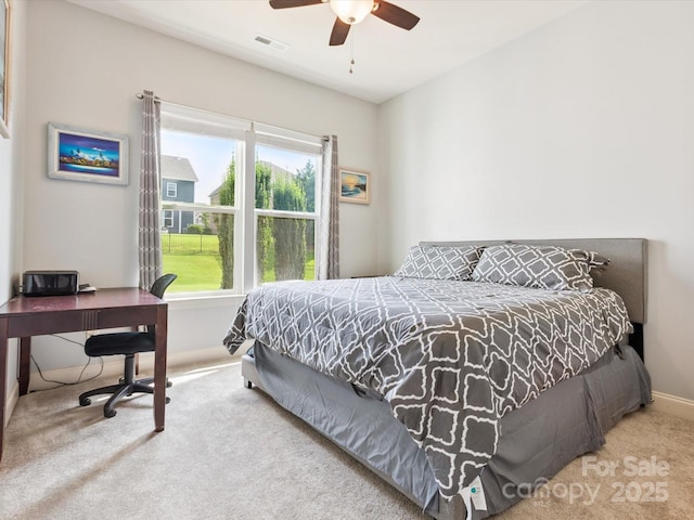 1009 Hampton Grove Rd, Waxhaw, NC 28173 - carpeted bedroom featuring an office area and ceiling fan