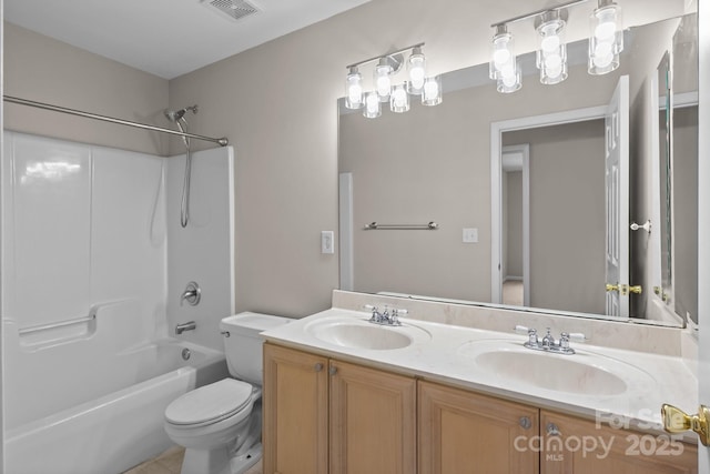 4519 Rock Stream Dr, Charlotte, NC 28269 - full bathroom with double vanity and shower / tub combination