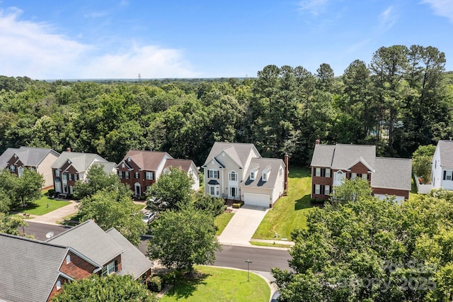 4519 Rock Stream Dr, Charlotte, NC 28269 - aerial perspective of suburban area featuring a heavily wooded area