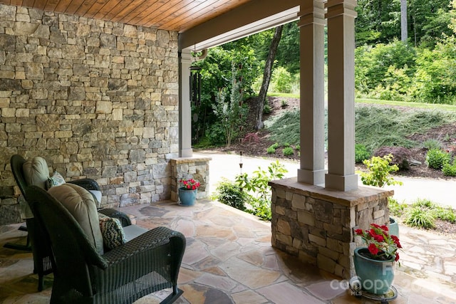 807 Hollybrook Dr, Flat Rock, NC 28731 - view of covered porch