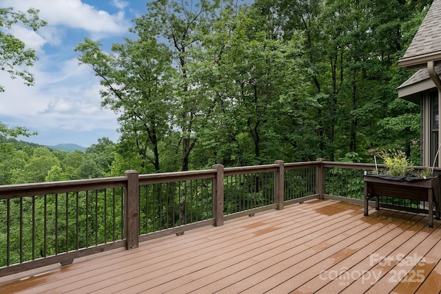 807 Hollybrook Dr, Flat Rock, NC 28731 - view of wooden terrace