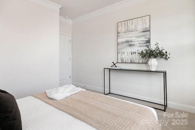 123 S Shayna Rd, Troutman, NC 28166 - bedroom featuring ornamental molding and carpet floors
