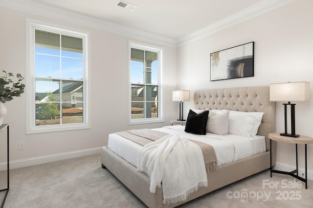 123 S Shayna Rd, Troutman, NC 28166 - bedroom with ornamental molding and carpet floors