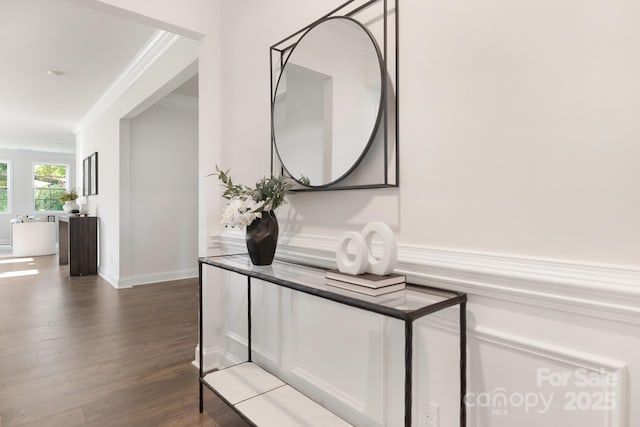 123 S Shayna Rd, Troutman, NC 28166 - detailed view of crown molding and wood finished floors
